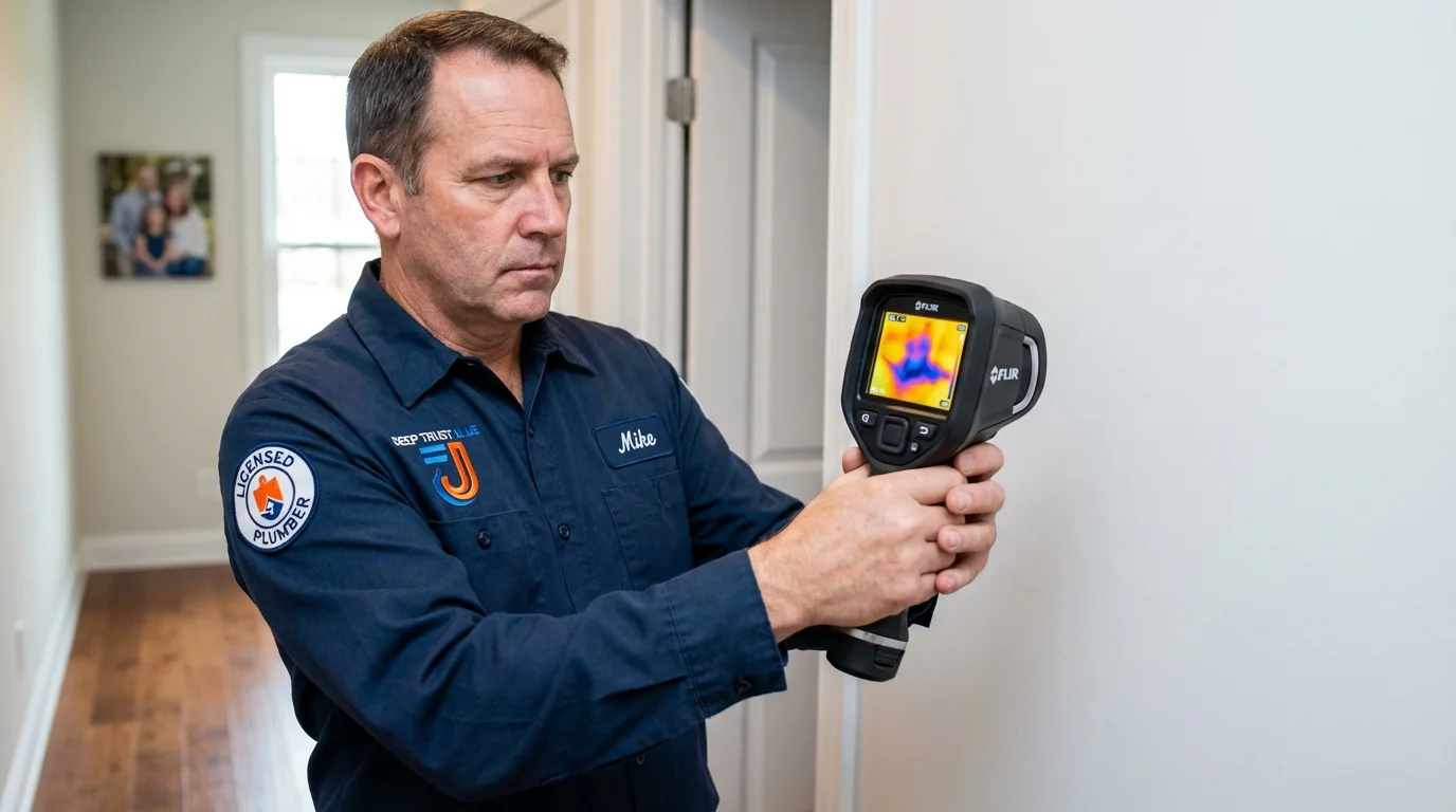 Thermal imaging leak detection by Johns Plumbing LLC in Mont Vernon